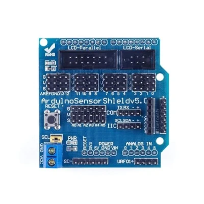 Image de Carte d&#039;extension ARCELI UNO R 3 Sensor Shield V5.0 pour système Arduino Genuino