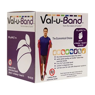 Image de CanDo Val u Band Appareil de Musculation la Main Latex Free Plum 45 M