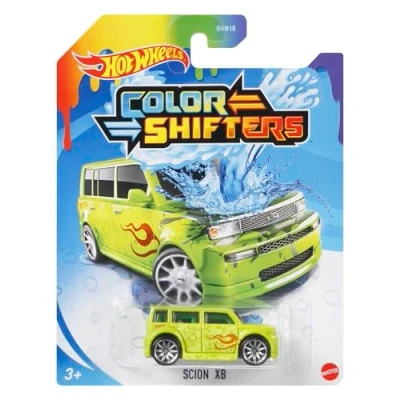 Image de Hot Wheels Véhicule Color Shifters Petite Voiture Miniature changeant de Couleur dans l&#039;eau, Jouet pour Enfant, modèle aléatoire, BHR15