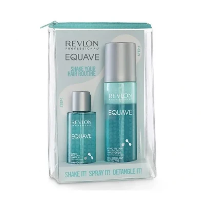 Image de REVLON PROFESSIONAL Equave Duo Pack Soin Bi Phase Démêlant (200ml) et Shampoing Micellaire Detox (100ml) Cheveux Normaux à Secs Format Voyage