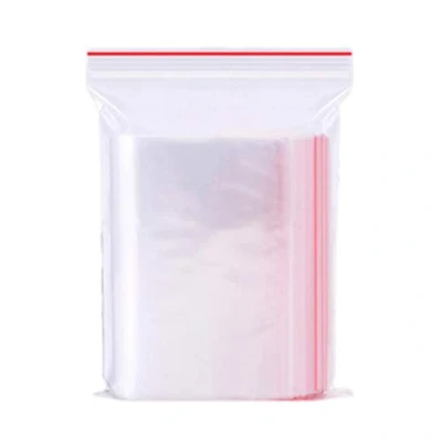 Image de Lot de 100 sachets à fermeture pression Transparent alimentaire, refermables 7 x 10 cm