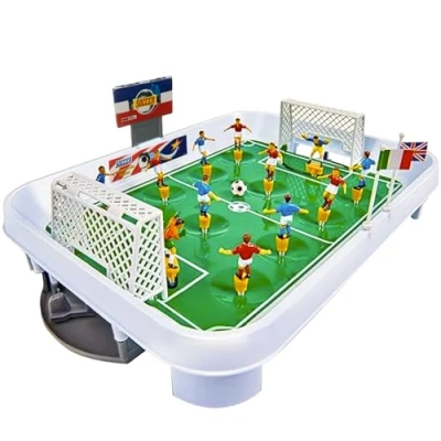 Image de KRUZZEL football à ressort baby foot de table pour enfants complet avec accessoires