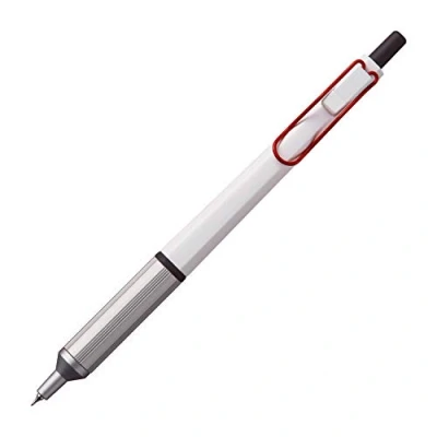 Image de Uni Jetstream EDGE Stylo à bille base d&#039;huile 0,28 mm, corps blanc rouge (SXN100328W.15), noir