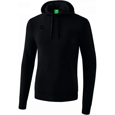Image de Erima Mixte enfant Sweat Capuche, Noir, FR : XS S (Taille Fabricant 164) EU