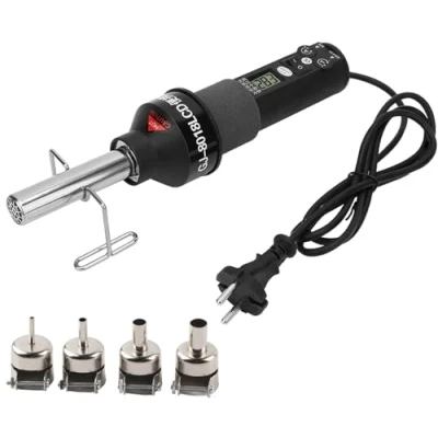 Image de DEWIN Air Chaud Station, Soudage Pehd Soudure Polyethylene 450W Pistolet à 220V Lcd Réglable dn Chaleur électronique Dessouder Station de