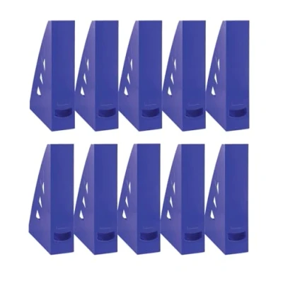 Image de OFFICE PRODUCTS Lot de 10 revues au design moderne Bleu Format A4