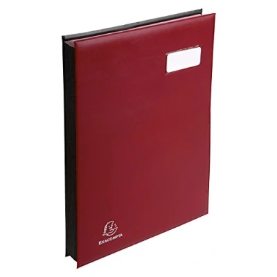 Image de EXACOMPTA Parapheur L&#039;expansé 24 compartiments bordeaux, couverture en PVC