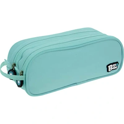 Image de Grafoplás Trousse Scolaire Double Bleu Clair 24,5 x 9,5 cm Bits&amp;Bobs Couleurs Soft, Doux, 24,5x9,5cm,
