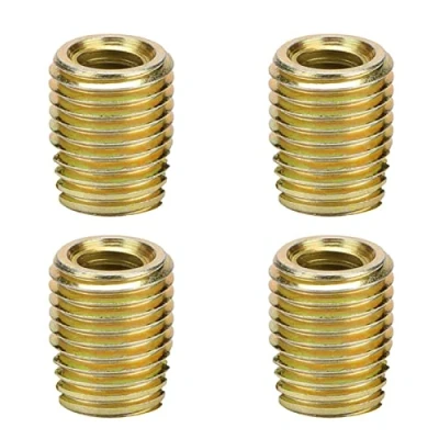 Image de Inserts filetés 20Pcs 302 Acier au carbone autotaraudeur Filetage insert vis Réparation d&#039;accessoires(Inner M4*0.7 Outer M6.5 * 0.75: 8mm / 0.3in)+inserts filet s auto taraudants m4x8mm à