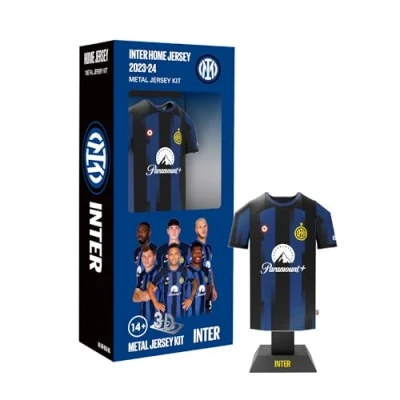 Image de Inter Maglia Maillot Home 2023 2024 Miniature en Aluminium avec étui à Assembler Adulte Unisexe, Bleu Jersey, Miniatura