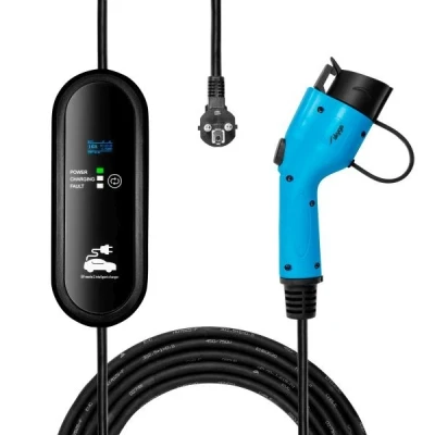 Image de AKYGA AK EC 18 Station de charge mobile 3.8kW CEE 7/7, Prise recharge type 1 16A 5m
