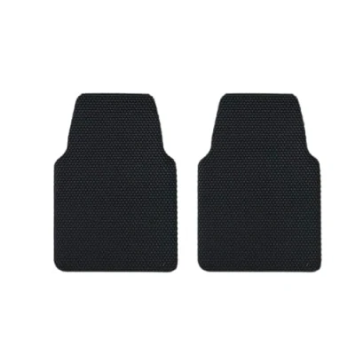 Image de Nicoman Lot de 2 Tapis Sol Universel pour Voiture Style Hexagonal, antidérapant, Robuste, imperméable, Facile à Nettoyer (Noir, Ensemble Avant, S, pièces)