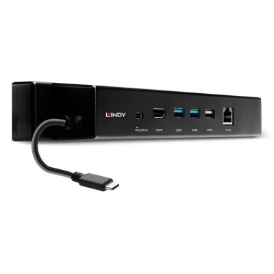 Image de Lindy 43319 station d&#039;accueil Avec fil USB 3.2 Gen 1 (3.1 1) Type C Noir Neuf