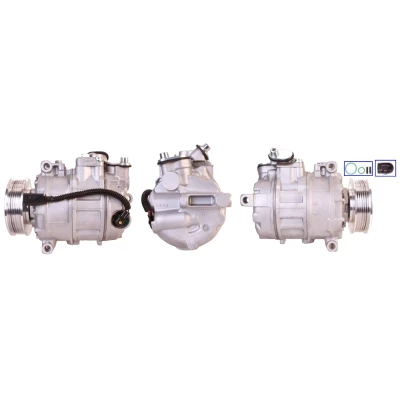 Image de ELSTOCK 51 0882 Compresseur De Climatisation PAG 46 R 134a avec joints VOLKSWAGEN: Transporter 5 Bus, 5, Multivan (7HM