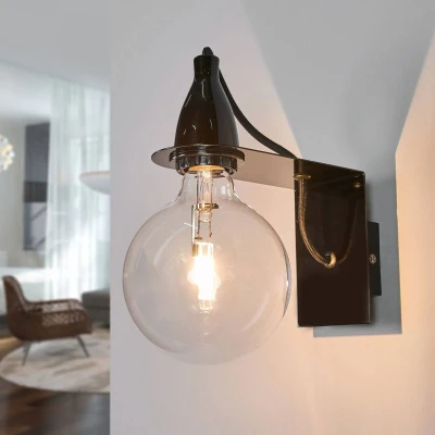 Image de Ideallux Applique murale design Minimale noire