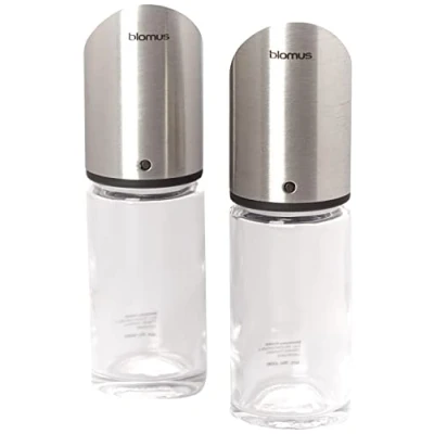 Image de Blomus Poivrière 63581 Set sel et poivre en verre 12 x 4 cm