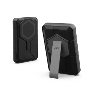 Image de URBAN ARMOR GEAR UAG Batterie de charge rapide avec support compatible iPhone 16/15, Samsung Galaxy S24 Noir/gris