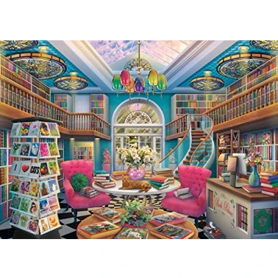 Image de Ravensburger Chat Puzzle The Book Palace de 1000 pièces pour Adultes et Enfants à partir 12 Ans, 16959, Multicolore, 70 x 50 0,2 cm
