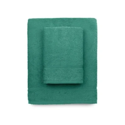Image de zer0bed, Serviettes de Bain Vert d&#039;eau, 2 Bain, Serviette Visage, Bidet, Couleur Unie, 100% Coton, Lot pièces