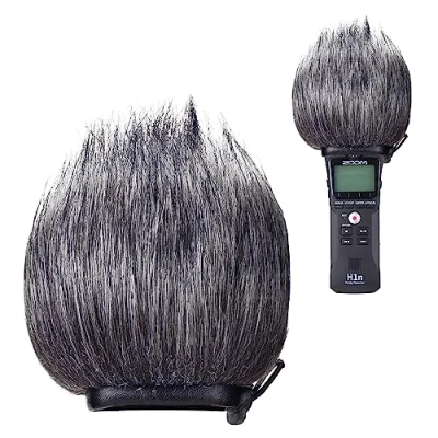 Image de YOUSHARES Pare brise pour Zoom H1n &amp; H1 Enregistreurs, Longe Deadcat Bonnette en Fourrure à Anti Vent