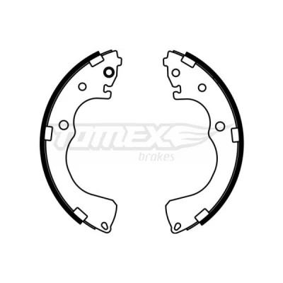 Image de TOMEX brakes TX 22 99 Mâchoires De Frein Essieu arrière 254 52 MAZDA: MPV 2