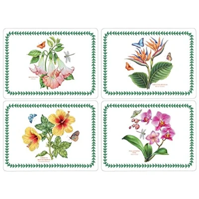 Image de Pimpernel 40,1 x 29,8 cm Taille M Sets de Table Motif Jardin Botanique Exotique, Lot 4, Multicolore