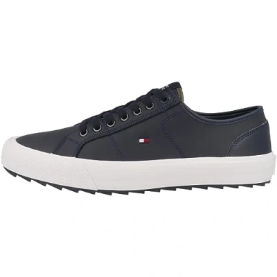 Image de Tommy Hilfiger CORE Vulcanized Cleated LOW Baskets basses, Homme, Taille: 42, Desert sky Cuir