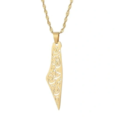 Image de Cernomal Colliers avec Pendentif Carte du Drapeau De La Palestine Hommes Femmes Breloque À Motif Fleur Creuse Ethnique Hip Hop Pays Cravates Ras Cou, Bijoux Cadeaux Chaîne Cl