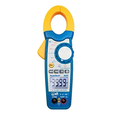 Image de PeakTech 1625 Pince Ampèremétrique 1000A AC/DC, Multimètre Numérique, Pinces de Courant, TÜV/GS, 4000 counts, Voltmètre sans Contact, Ampèremètre, Testeur Continuité Max 600 V