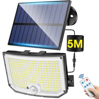 Image de Lampe Solaire Exterieur, 238LED 2000LM Lumiere Exterieur Detecteur de Mouvement Eclairage Solaire, 3 Modes&amp;Télécommande Projecteur Exterieur,2200mAh Spot