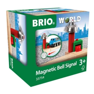 Image de Brio World 33754 Signal Cloche magnétique Accessoire pour Circuit de Train en Bois Action Jeu sans Pile Jouet garçons et Filles dès 3 Ans