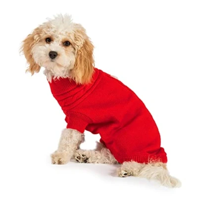 Image de Ancol Muddy Paws Pull en Maille torsadée pour Chien Rouge 40 cm 0,2 kg