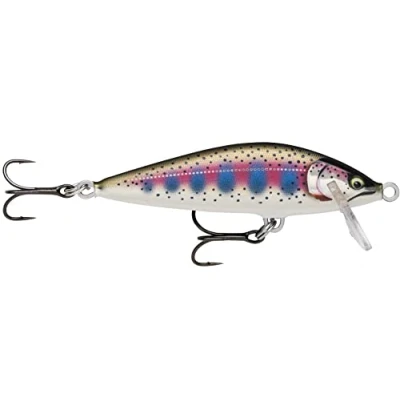 Image de Rapala Leurre de Pêche Countdown Elite Construction Balsa d&#039;eau Douce Coulant Profondeur Nage 0,9m Taille 5,5cm/5g Fabriqué en Estonie Gilded Rainbow Trout