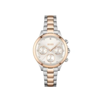 Image de BOSS Montre Analogique Multifunction à Quartz pour femme avec Bracelet en Acier Inoxydable deux coloris 1502564
