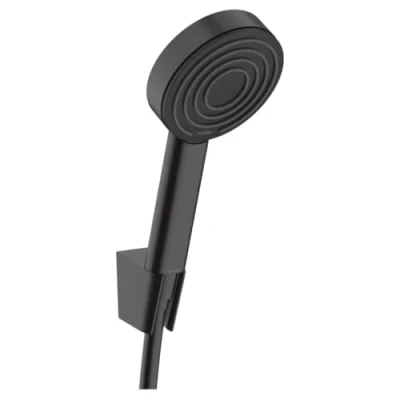 Image de Hansgrohe Set de Douche Pulsify S, Ensemble Douche, Pommeau avec Support et Flexible 1,25 m, Douchette à Main 1 Type Jet, Blanc Mat, 24301700