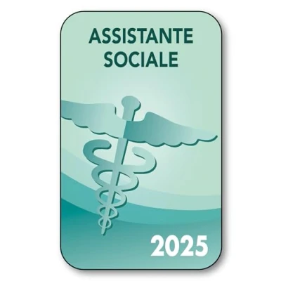 Image de SIGNAL SAFETY Autocollant Sticker Vignette Caducée 2024 pour Pare Brise en Vitrophanie V2 Assistante Sociale