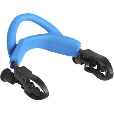 Image de Cressi Ebs Straps Maui (2pcs) Sangle pour Palmes Unisex Adult, Noir/Bleu, Taille Unique