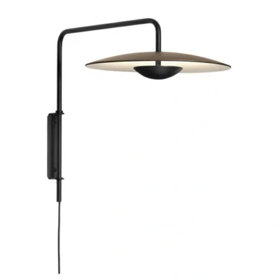 Image de Marset Ginger A Applique Murale Dimmable Plug in Wengé