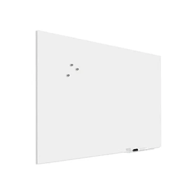 Image de IVOL Design Glasboard Premium Tableau magnétique en verre inscriptible avec montage caché 60 x 90 cm Blanc