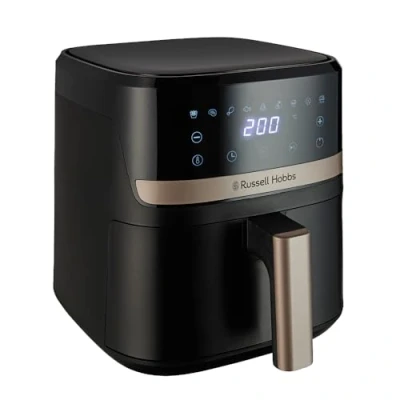 Image de Russell Hobbs Air Fryer 4,3L [9 Programmes, Max 200℃] Friteuse sans huile Rapid (Tactile, maintien au chaud, cuit, grille, rôtit &amp; plus, arrêt automatique,lave vaisselle, 1300W) Satisfry 27610 56