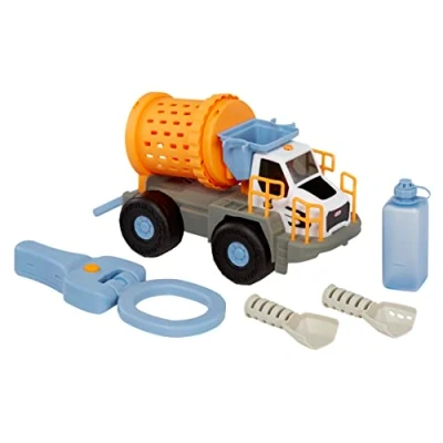 Image de Little Tikes Big Adventures Metal Detector Mining Truck STEM Jouet Véhicule avec Vrai Détecteur de Métaux, Mélangeur à Cailloux, Pelles et Réservoir d&#039;eau pour Filles Garçons 3 Ans Plus