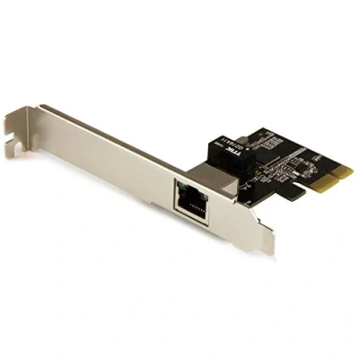 Image de StarTech.com Carte réseau PCI Express à 1 port Gigabit Ethernet avec chipset Intel I210 AT Adaptateur NIC PCIe GbE profil bas GigE 1000Base T Noir ST1000SPEXI Argent