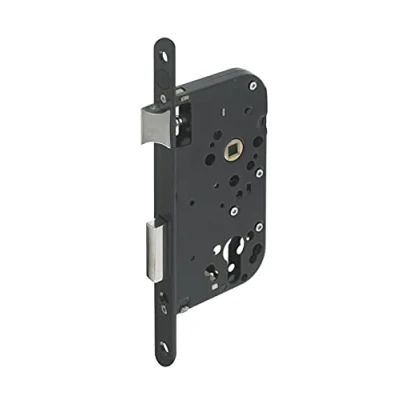 Image de Yale Serrure à encastrer Trou de Cylindre, axe 50 mm, Coffre 148 mm Y60R A50/N Pêne Réversible, Têtière Bouts Ronds Porte d&#039;entrée, Service, locaux sensibles Noir