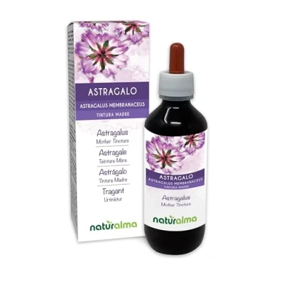 Image de Astragale (Astragalus membranaceus) racines Teinture Mère sans alcool Naturalma Liquide en gouttes 200 ml Complément alimentaire Végétalien ou végan