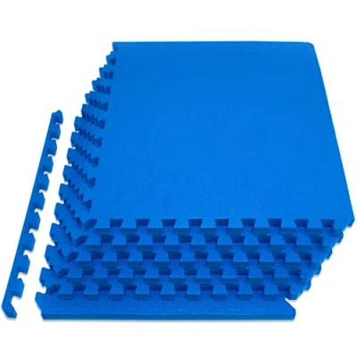 Image de ProsourceFit Extra Thick Puzzle Exercise Mat ¾ and 1&quot;, EVA Foam Interlocking Tiles for Protective, Cushioned Workout Flooring Home Gym Equipment