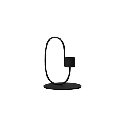 Image de Cooee Design Swoop Bougeoir en Acier Inoxydable Noir 10 cm