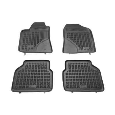 Image de REZAW PLAST 201404 Ensemble de tapis sol Caoutchouc avant et arrière 4 noir Sur mesure TOYOTA: Avensis II Station Wagon, 5 portes