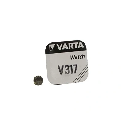 Image de Varta V317 Siler de oxyde (S) 1.55 V Batterie Rechargeable Pas Piles Rechargeables (Siler (S), 1,55 V, 8 mAh, Argent, 5,8 mm, mm)