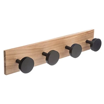 Image de Five Patère à 4 têtes 40 x 8 6,5 cm Bois Noir