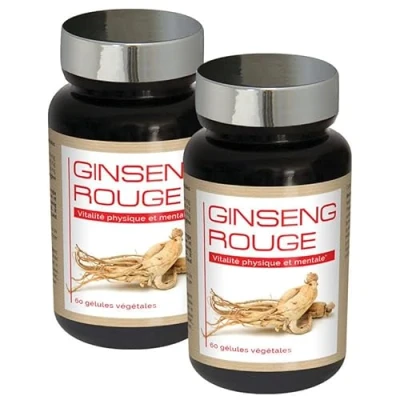 Image de NUTRIEXPERT Ginseng Rouge Aide a lutter contre la fatigue et le stress Soutien des défenses naturelles vitalité Stimule système immunitaire 100% Extraits Racine de Lot 2